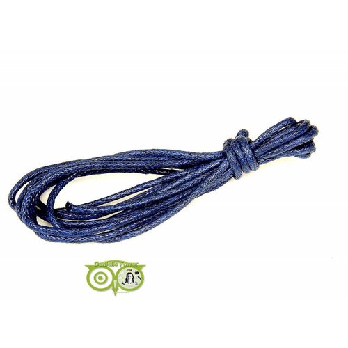 Waxkoord 1.5 mm Midnight Blue 1,2 mtr. 