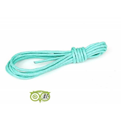 Waxkoord 1.5 mm Turquoise-Mint 1,2 mtr. 