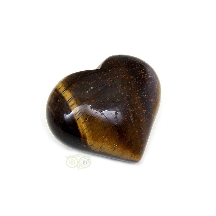 Tijgeroog Hart Nr 1  - 36 gram - 4 cm-3