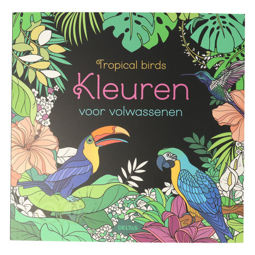 Kleuren voor volwassenen - Tropical birds 