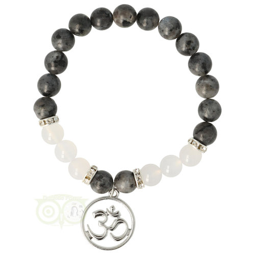 Armband Labradoriet / witte agaat - Ohm 