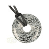 Sneeuwvlok Obsidiaan Donut hanger Nr 9 - Ø 3cm