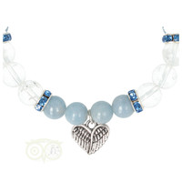 thumb-Armband Angeliet / Bergkristal met Bedel engelenvleugels-2
