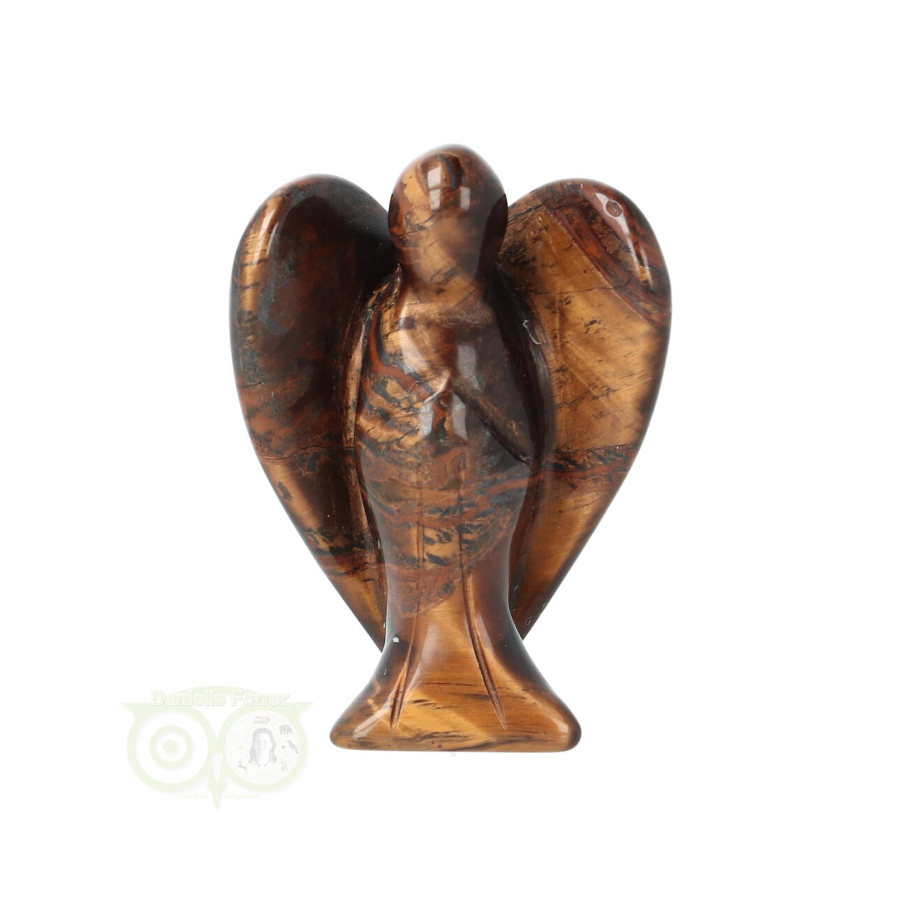 Tijgeroog engel 4.03 cm - Nr 12 | Edelstenen engelen | Tijgeroog - Webwinkel - Webshop Danielle Forrer