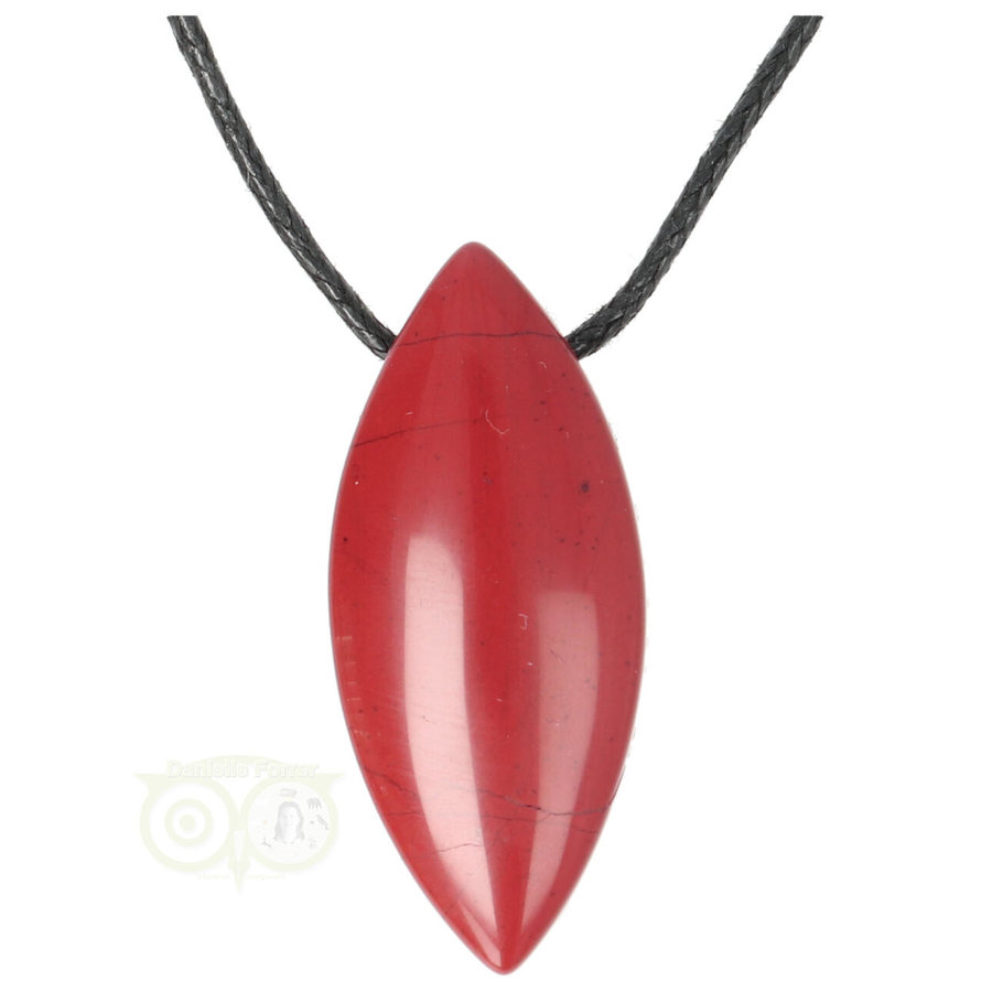 Rode Jaspis ovaal hanger Nr 7 - 12 gram-2