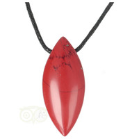 thumb-Rode Jaspis ovaal hanger Nr 8 - 11 gram-2