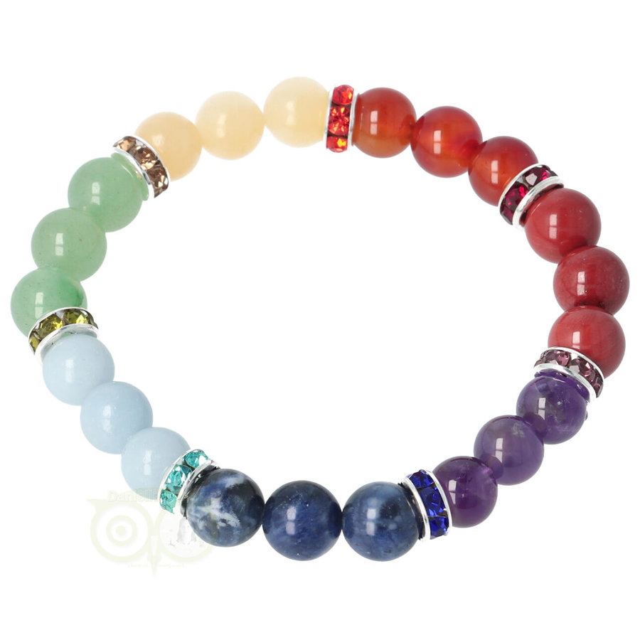 Armband 7 chakra's - elastisch-1