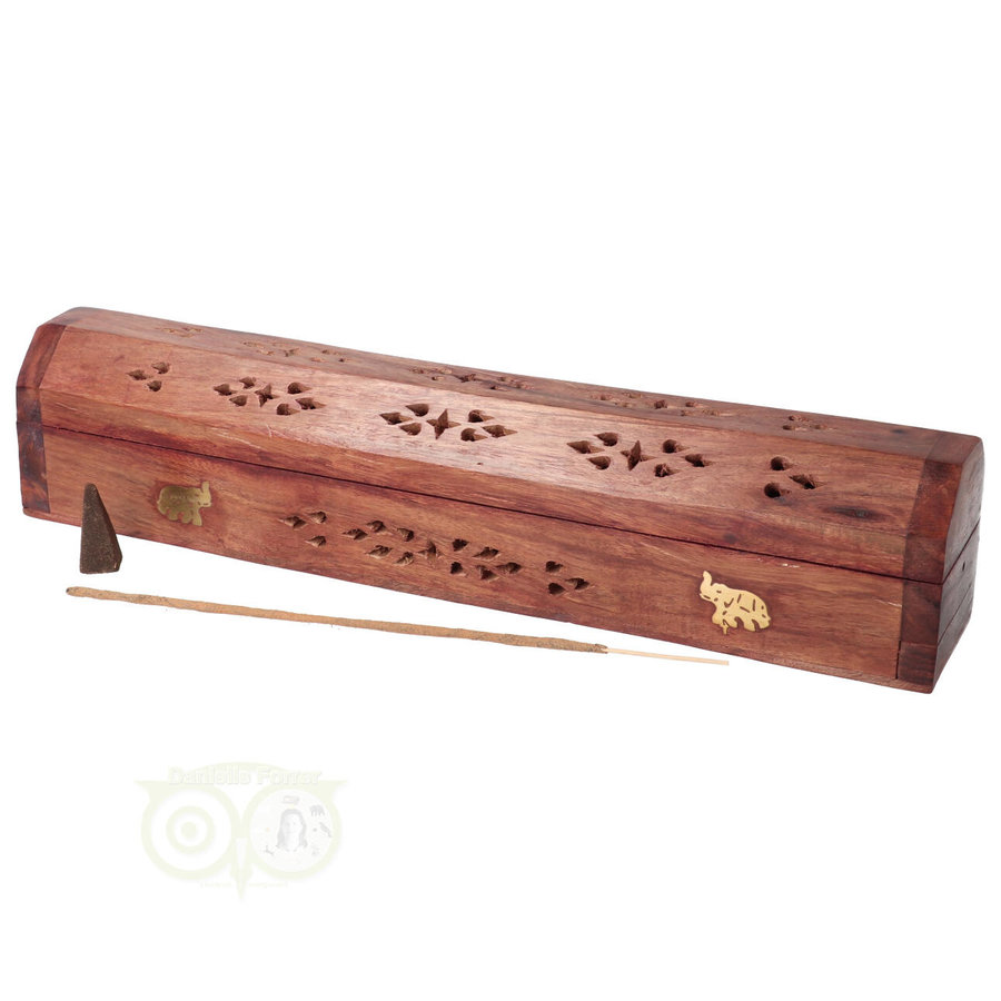 Sheesham houten wierook houder ( Brander) - Olifant-2