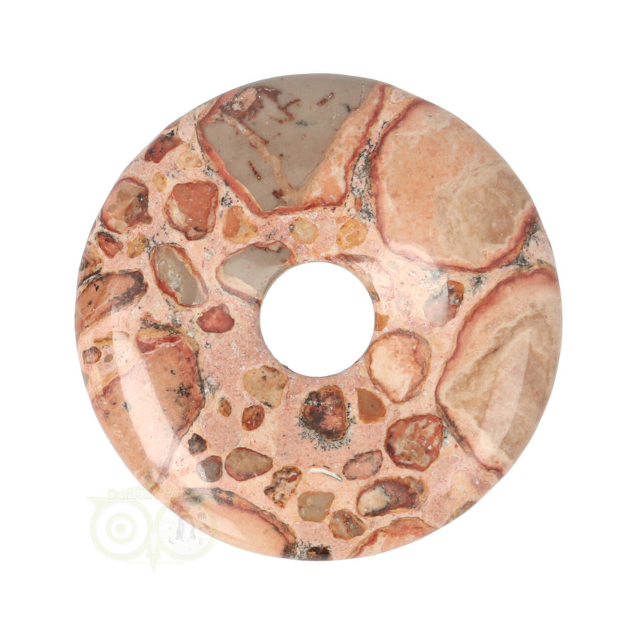Kalkooliet - Leopardiet (oncoliet) Donut Nr 6 - Ø 4 cm-3