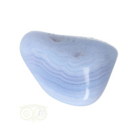 Blauwe Chalcedoon ( Blue Lace Agaat ) trommelsteen Nr 22 - 26  gram
