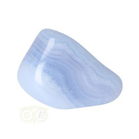 thumb-Blauwe Chalcedoon ( Blue Lace Agaat ) trommelsteen Nr 22 - 26  gram-3