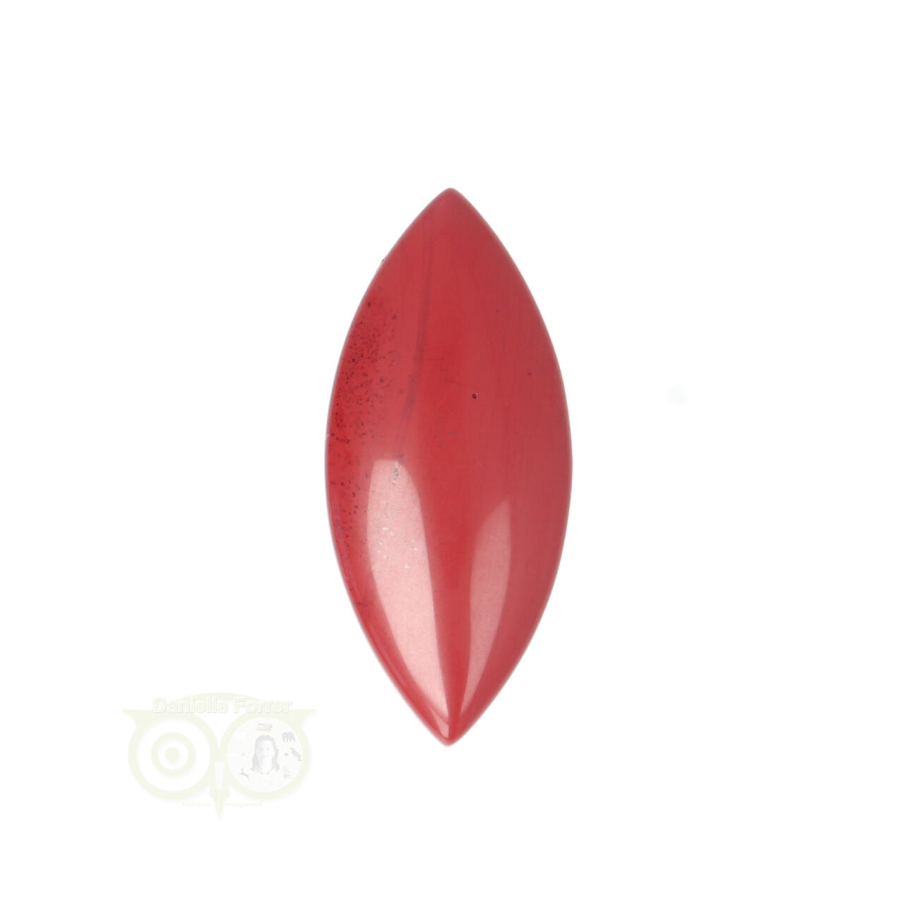 Rode Jaspis ovaal hanger Nr 11