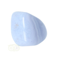 Blauwe Chalcedoon ( Blue Lace Agaat ) trommelsteen Nr 30 - 29  gram
