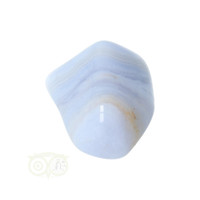thumb-Blauwe Chalcedoon ( Blue Lace Agaat ) trommelsteen Nr 32 - 28  gram-7