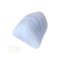 thumb-Blauwe Chalcedoon ( Blue Lace Agaat ) trommelsteen Nr 32 - 28  gram-10