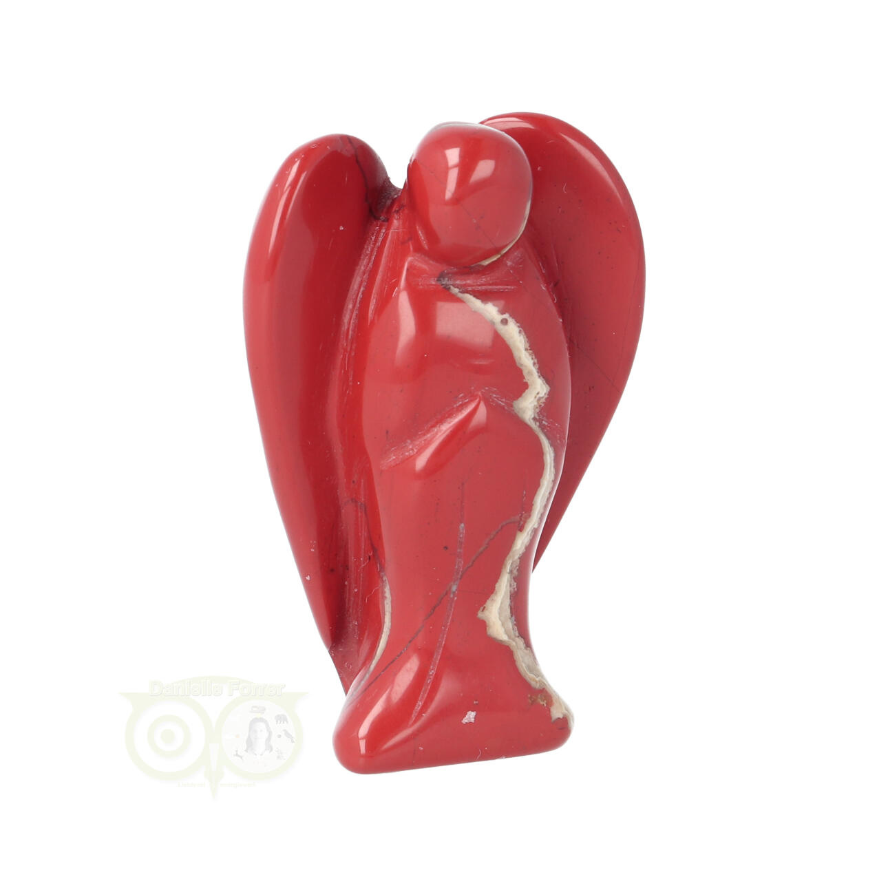 Rode Jaspis Engel ± 5 cm Nr 10