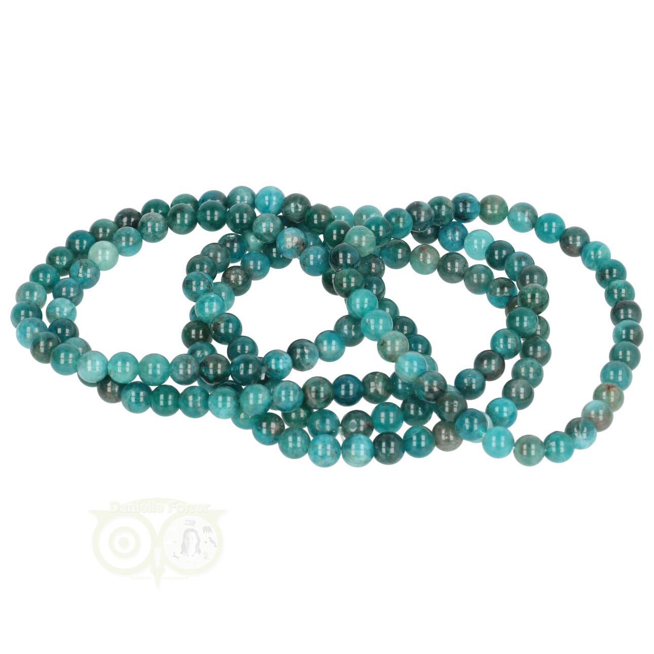 Blauwe apatiet edelstenen armbanden kopen - Edelstenen sieraden apatiet - Edelstenen Webwinkel - Webshop Danielle Forrer