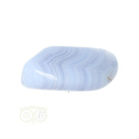 thumb-Blauwe Chalcedoon ( Blue Lace Agaat ) trommelsteen Nr 34 - 23  gram-4