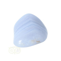 thumb-Blauwe Chalcedoon ( Blue Lace Agaat ) trommelsteen Nr 34 - 23  gram-7