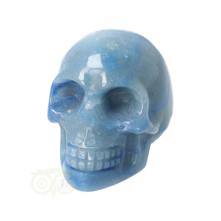 Blauwe kwarts schedel Nr 8 - 90 gram-4