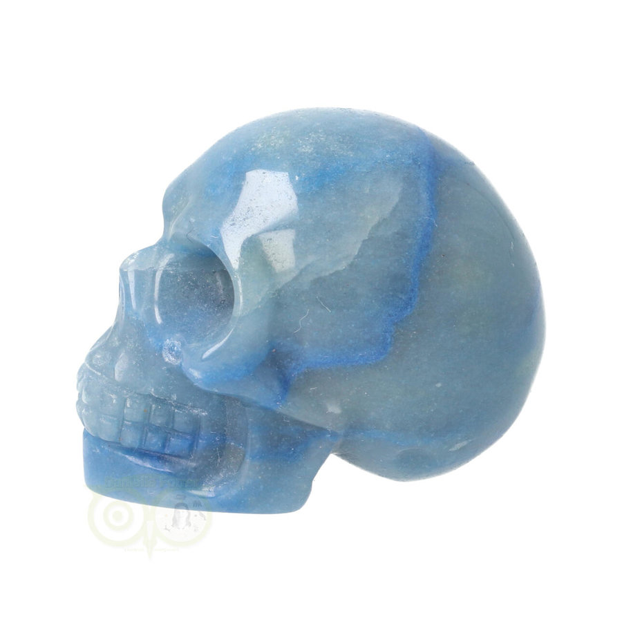 Blauwe kwarts schedel Nr 8 - 90 gram-6