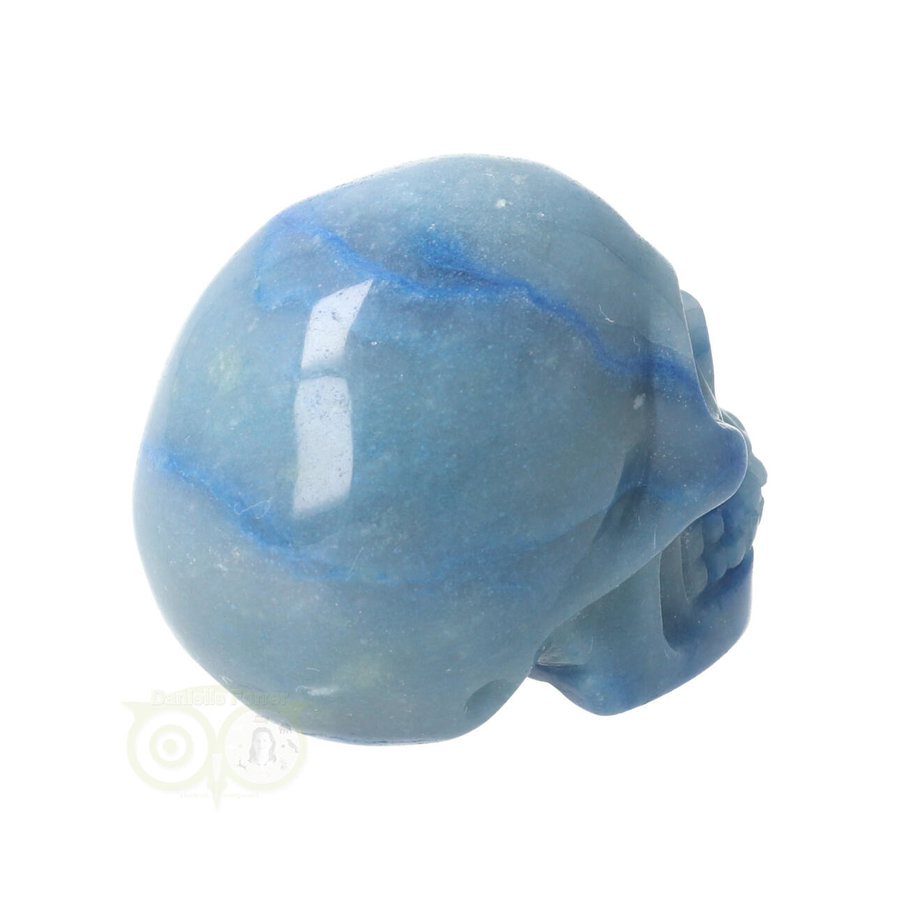 Blauwe kwarts schedel Nr 8 - 90 gram-7