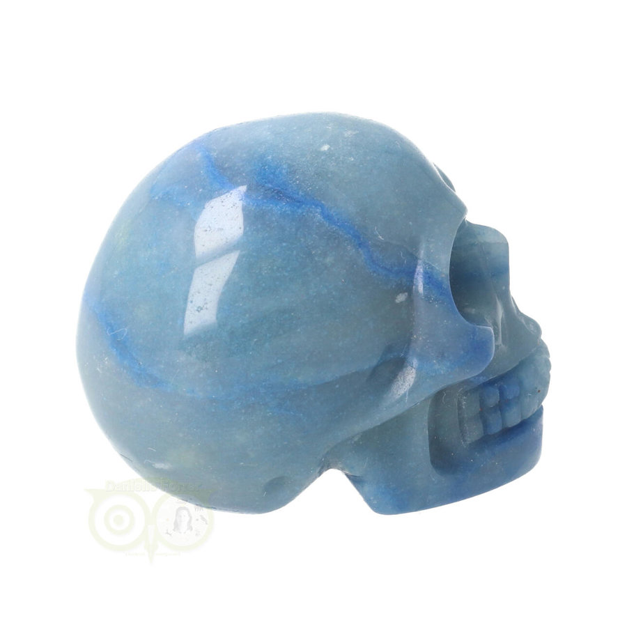 Blauwe kwarts schedel Nr 8 - 90 gram-8