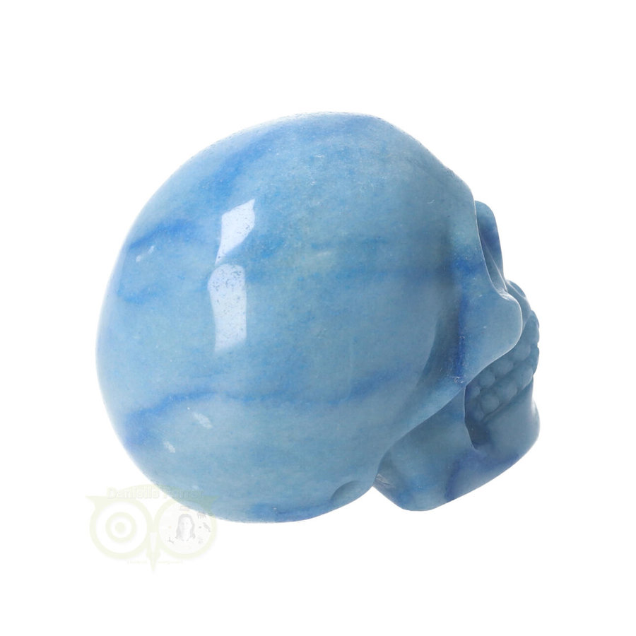 Blauwe kwarts schedel Nr 9 - 95 gram-7
