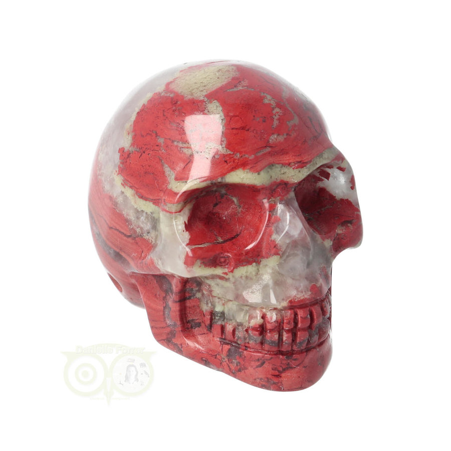 Rode Jaspis schedel Nr 6 - 110 gram-3