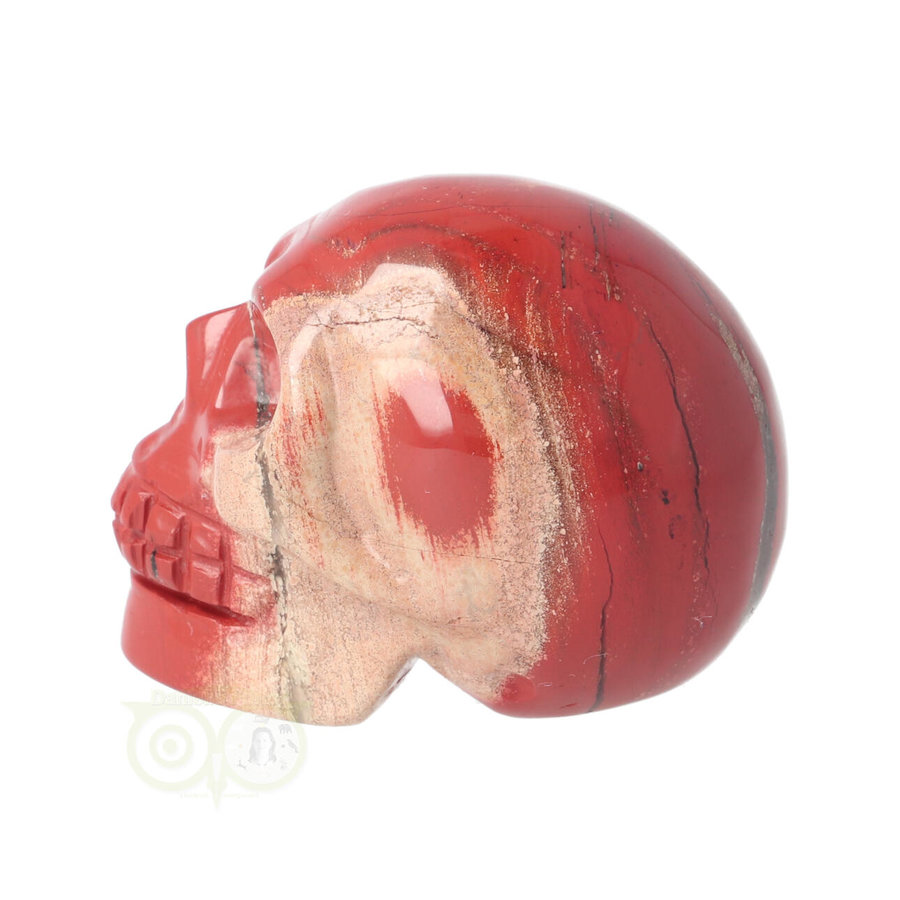 Rode Jaspis schedel Nr 8 - 106 gram-6