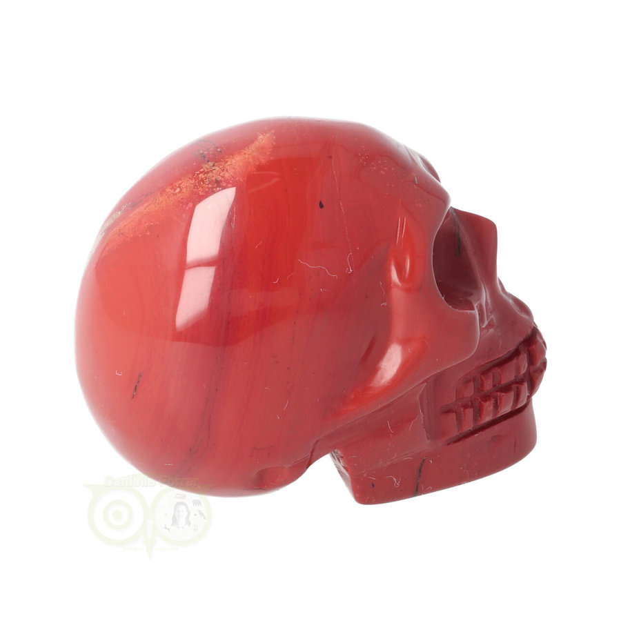 Rode Jaspis schedel Nr 8 - 106 gram-8