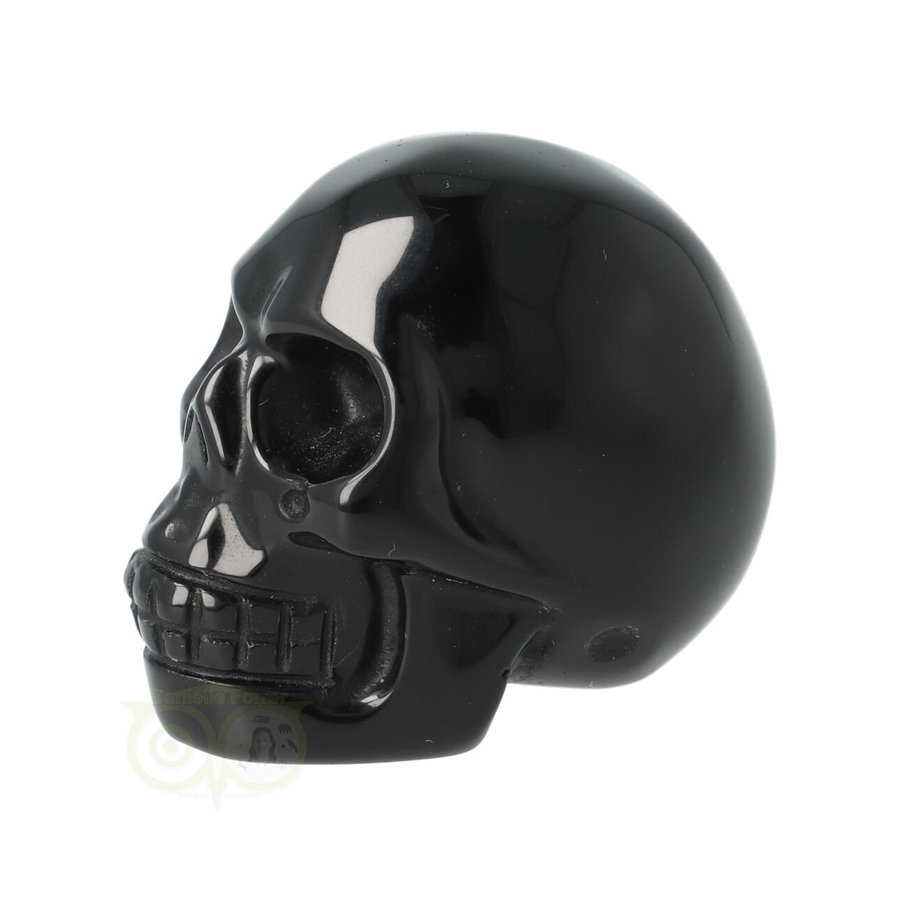 Zwarte Obsidiaan schedel Nr 9 - 75 gram-5