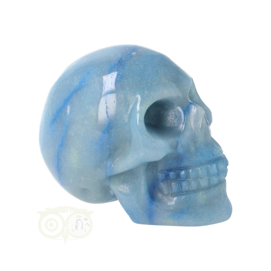 Blauwe kwarts schedel Nr 11 - 94 gram-10