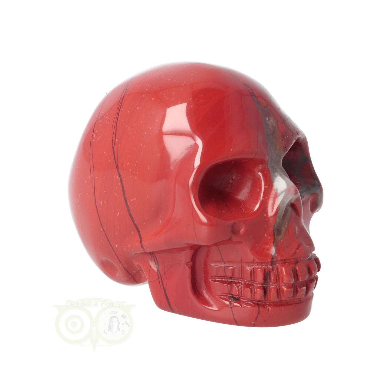 Rode Jaspis schedel Nr 9 | Kleine Edelstenen schedel Rode Jaspis kopen -  Edelstenen Webwinkel - Webshop Danielle Forrer