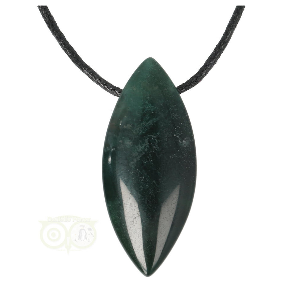 Mosagaat ovaal  edelsteen hanger Nr 19- 11 gram-3