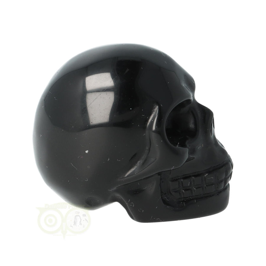 Zwarte Obsidiaan schedel Nr 15 - 79 gram-9