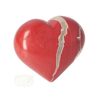 thumb-Rode Jaspis bol hart - Nr 6  - 4 cm - 40 gram-3