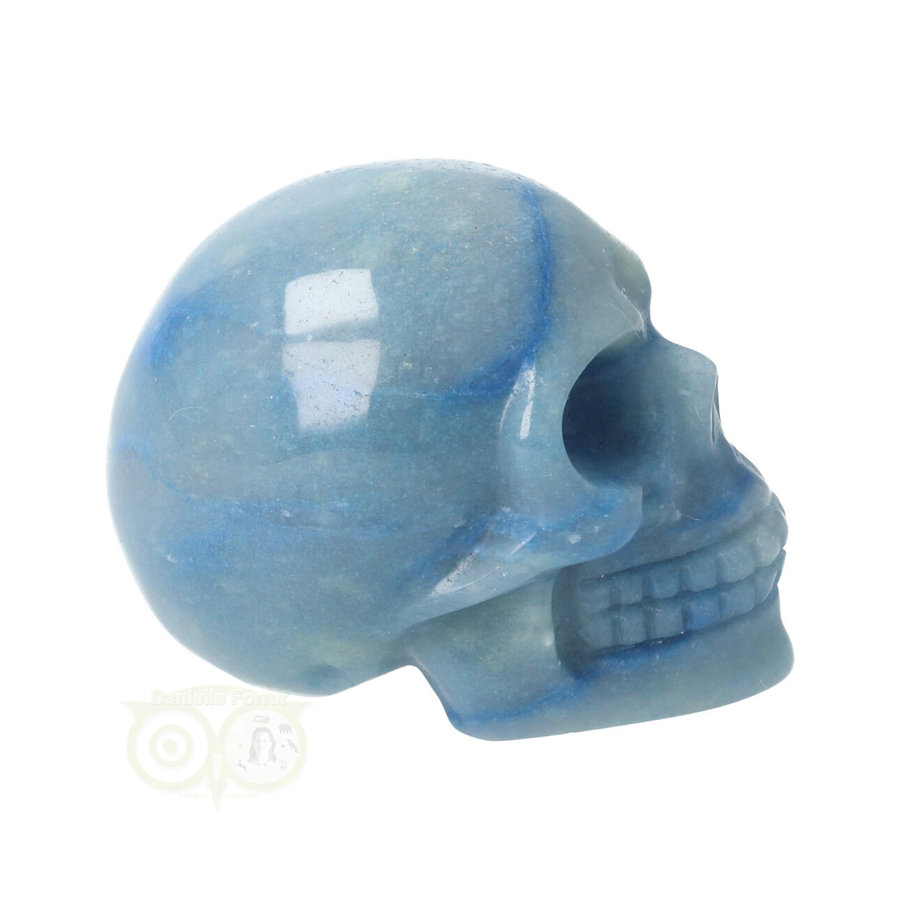 Blauwe kwarts schedel Nr 17 - 102 gram-9