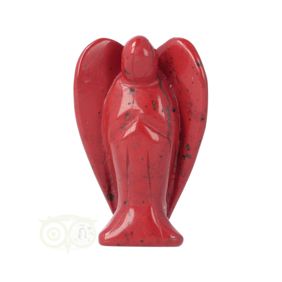 Rode Jaspis Engel ± 5 cm Nr 16 - 38 gram-2