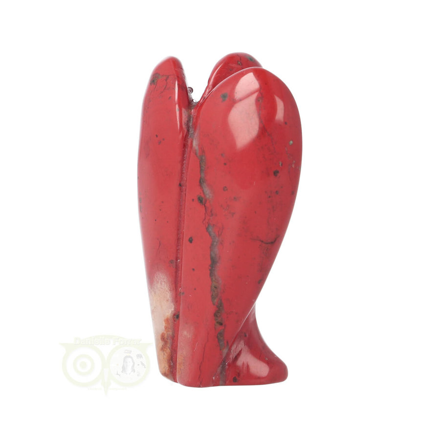 Rode Jaspis Engel ± 5 cm Nr 16 - 38 gram-7
