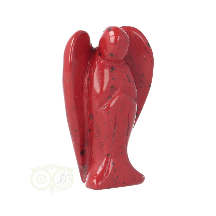 Rode Jaspis Engel ± 5 cm Nr 16 - 38 gram-9