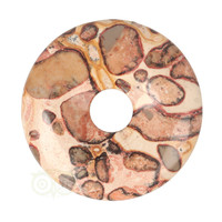 thumb-Kalkooliet - Leopardiet (oncoliet) Donut Nr 8 - Ø 4 cm-1
