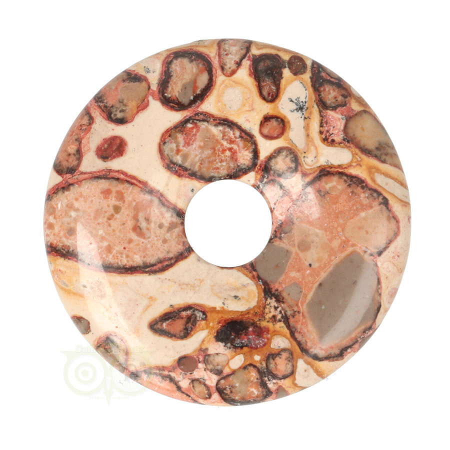 Kalkooliet - Leopardiet (oncoliet) Donut Nr 8 - Ø 4 cm-3