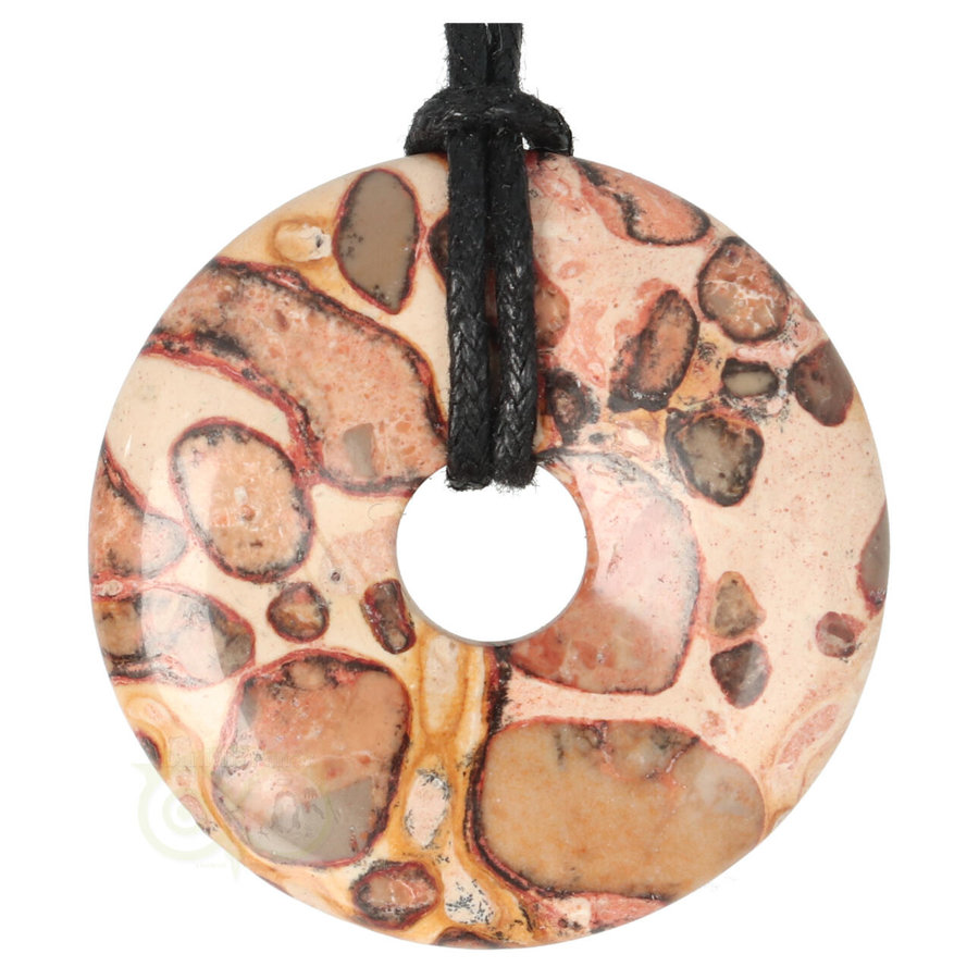 Kalkooliet - Leopardiet (oncoliet) Donut Nr 8 - Ø 4 cm-2