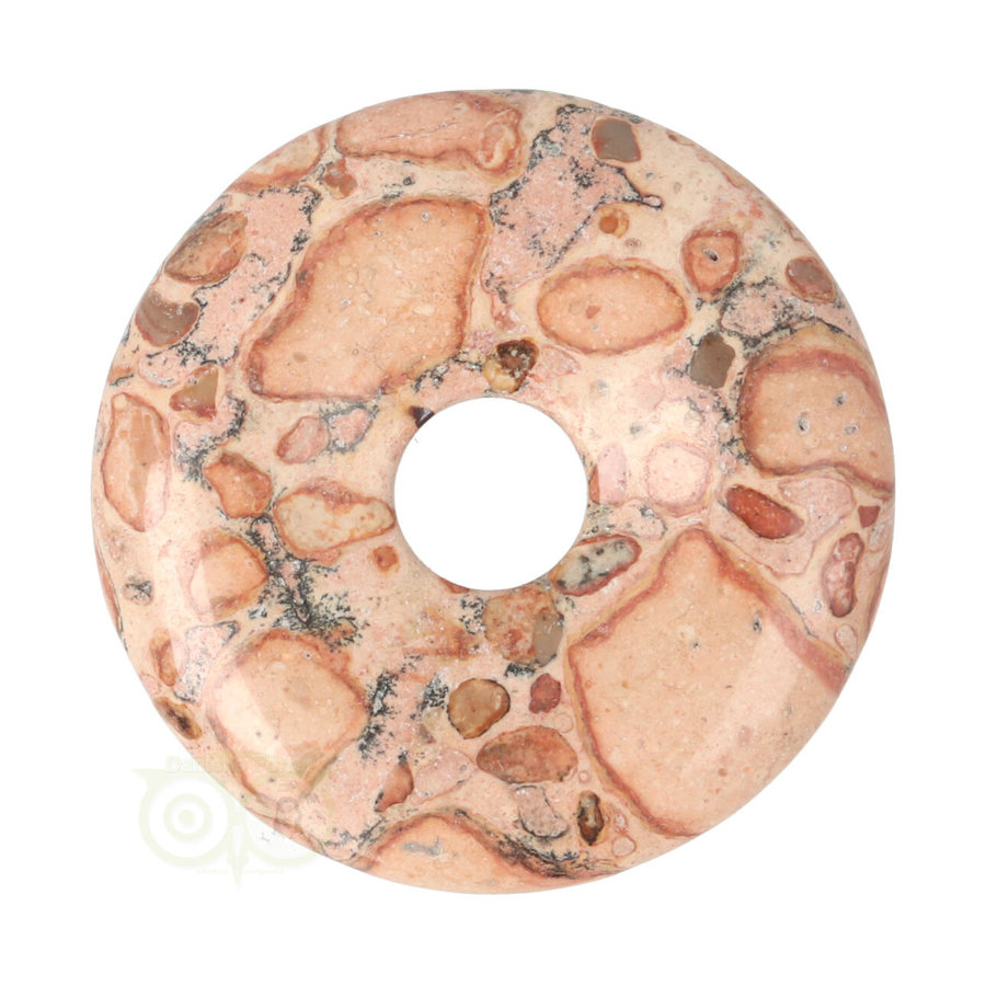 Kalkooliet - Leopardiet (oncoliet) Donut Nr 11 - Ø 4 cm-1