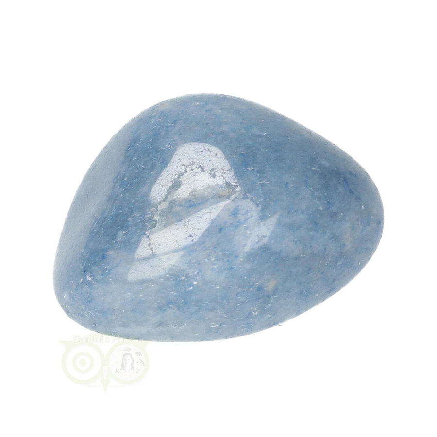 Blauwe kwarts trommelsteen Nr 21 - 43 gram-6