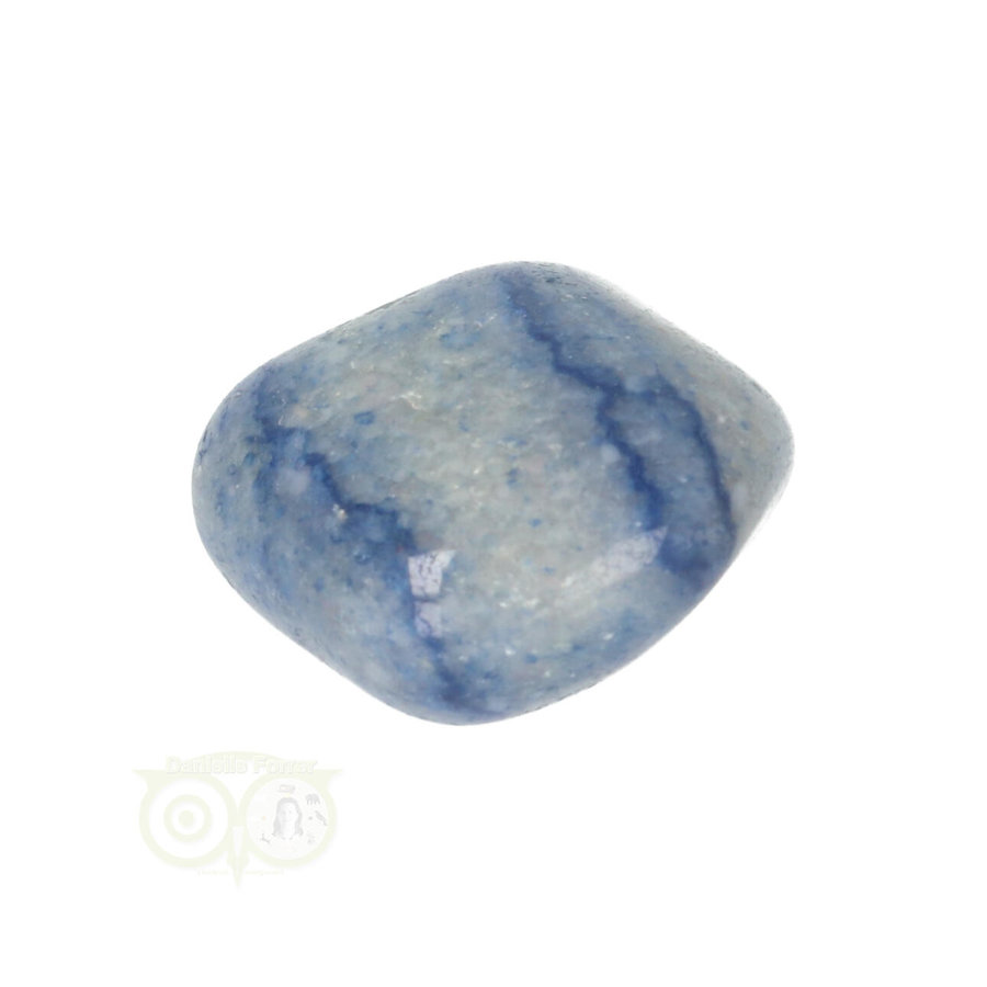 Blauwe kwarts trommelsteen Nr 22 - 30 gram-4
