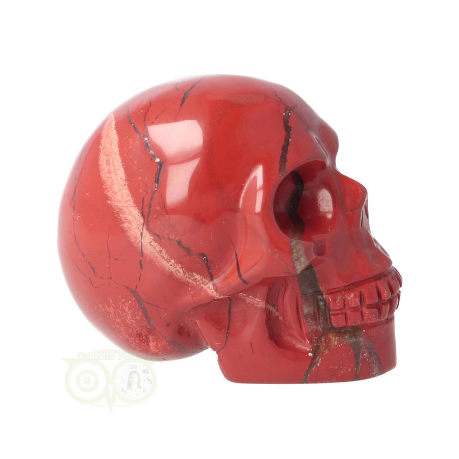 Rode Jaspis schedel Nr 11 - 100 gram-10