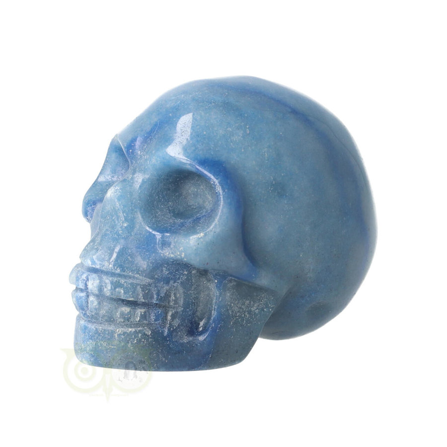Blauwe kwarts schedel Nr 18 - 103 gram-5