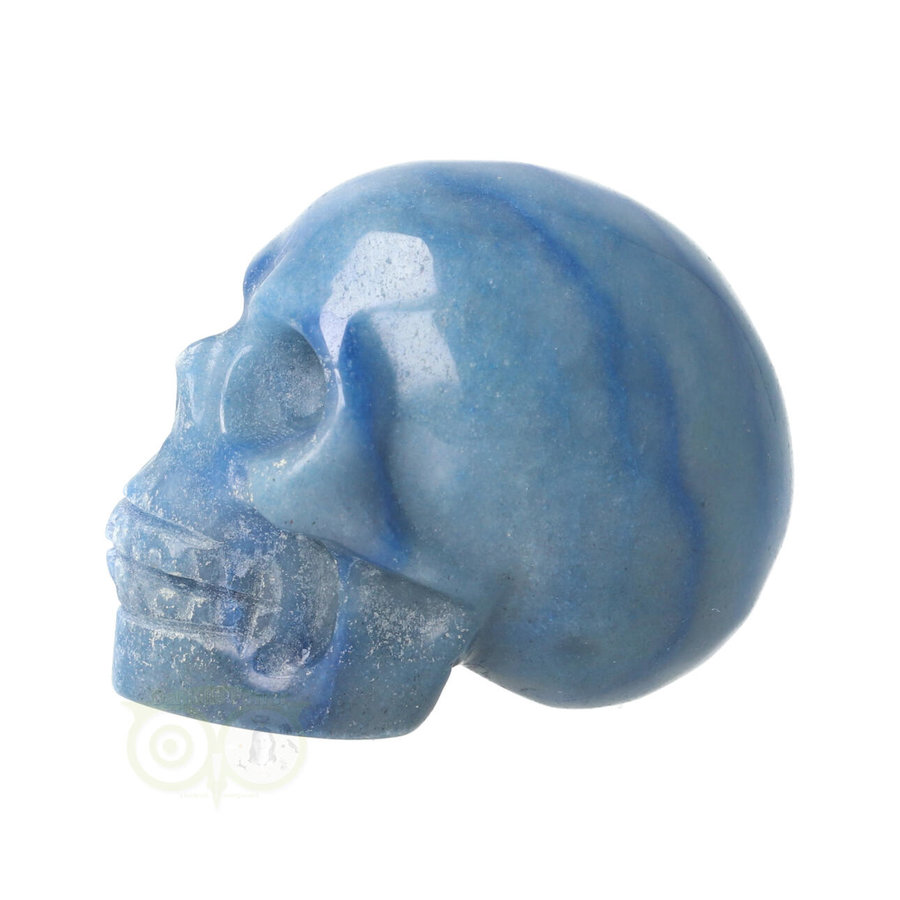 Blauwe kwarts schedel Nr 18 - 103 gram-6